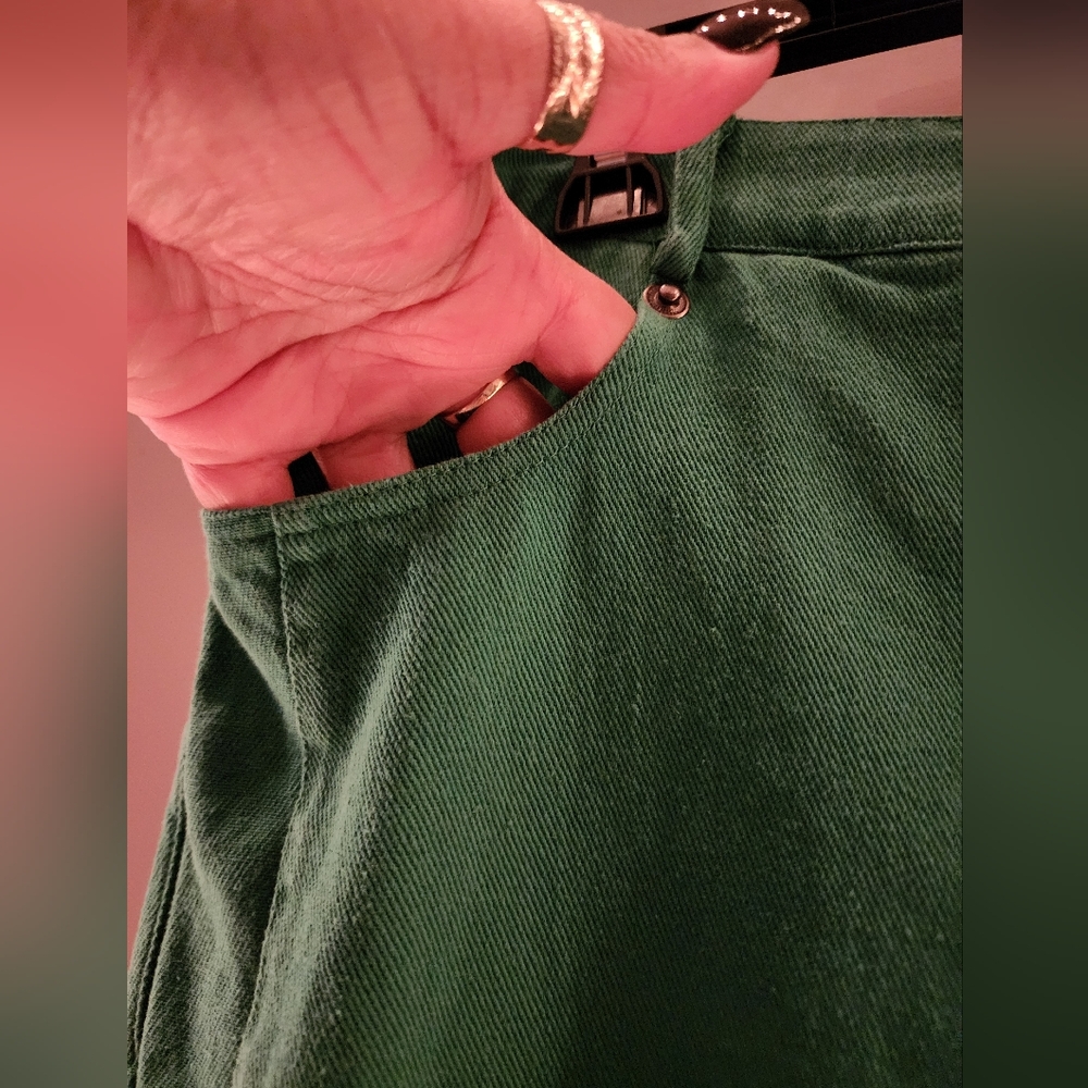 JODIFL Green Wide-Leg Jeans - Picture 6 of 10